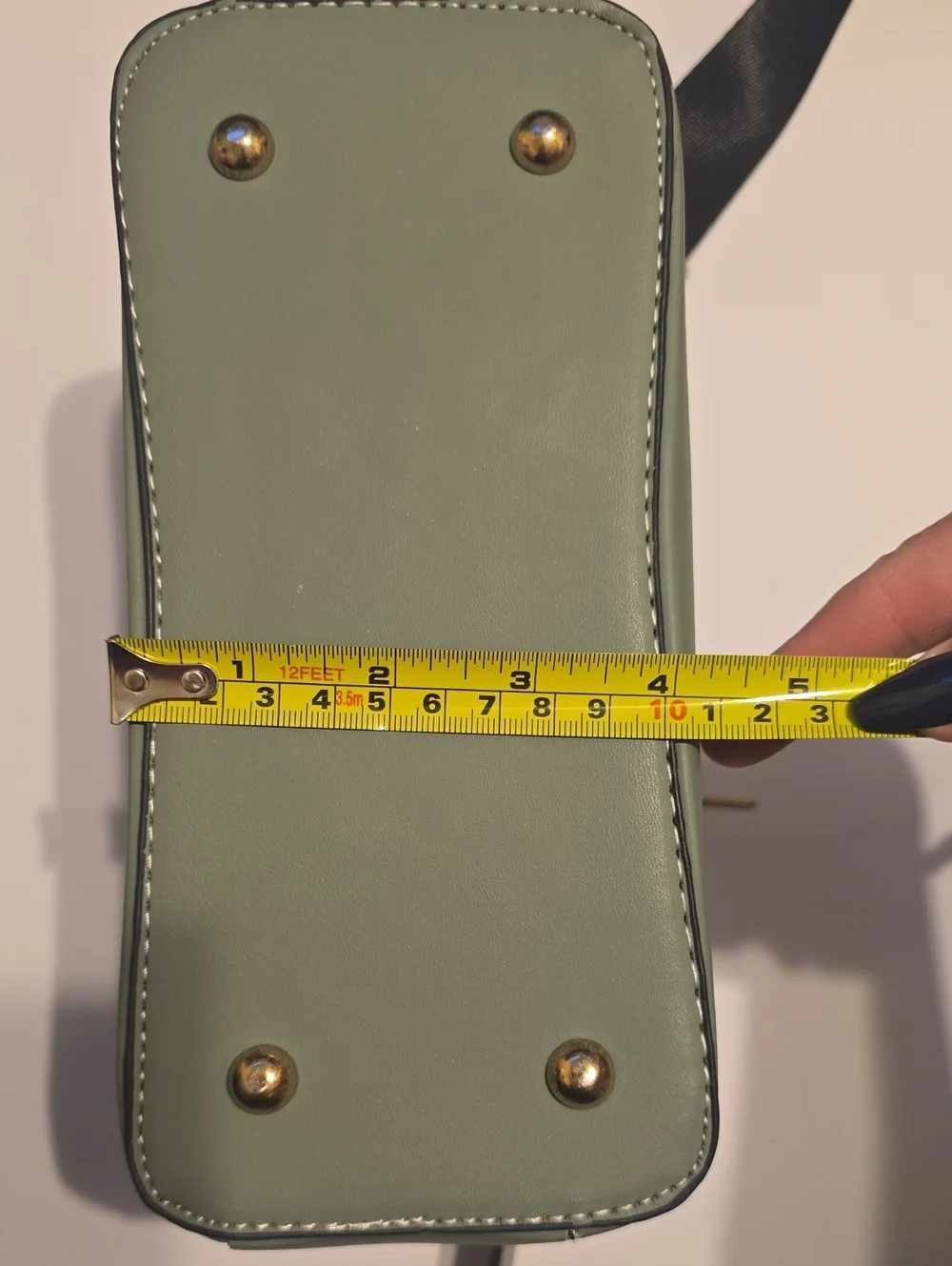 Elegant Sage Green Butterfly Accent Crossbody Bag